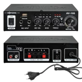NWORK AV-100 Anfi 100 Watt 12V 220V Bluetooth Usb Sd - 1