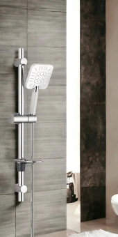 ECA Luna Banyo Bataryası  + T-MAY Çamlıca Oval Borulu Hareketli Sürgülü Duş Seti Üst Takımı - 6