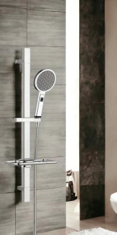 ECA Dalia Banyo Bataryası + T-MAY Gediz Kare Borulu Hareketli Sürgülü Duş Seti Üst Takımı thumbnail 4