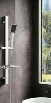 ECA Royal Banyo Bataryası + T-MAY Arya Kare Borulu Hareketli Sürgülü Duş Seti Üst Takımı - 7