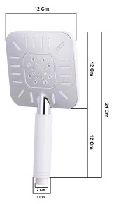 ECA Lia Banyo Bataryası + T-MAY Çamlıca Kare Borulu Hareketli Sürgülü Duş Seti Üst Takımı thumbnail 8