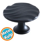 Mat Siyah Kulp Düğme Mobilya Mutfak Dolabı Çekmece Dolap Kulpları Kapak Kulpu Kulb Metal thumbnail 1