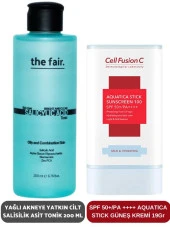 the fair. Yağlı Akneye Yatkın Cilt Salisilik Asit Tonik 200 ml ve SPF 50+/PA Aquatica Stick Güneş Kremi - 1