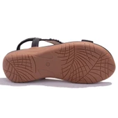 Dagoster DZA07-74172497CN Siyah Günlük Ortopedik Kadın sandalet - 4