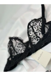 Divine Siyah Alt Üst Bralet Takımı (ayarlanabilir sütyen ve külot) thumbnail 4