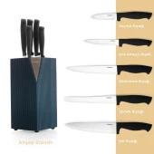 Schafer Solide Bıçak Seti 6 Parça-Yeşil - 2