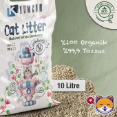 Kumcum Cat Litter Doğal Organik Naturel Bentonit Kedi Kumu 10 L - 8.5 KG - 3