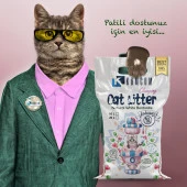 Kumcum Cat Litter Doğal Organik Naturel Bentonit Kedi Kumu 10 L - 8.5 KG - 4