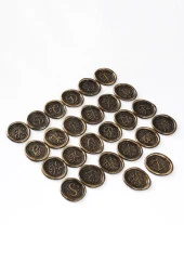Mühürcüm Baş Harf 12 Adet 3D Hazır Kendinden Yapışkanlı Sticker Mühür RM2112 - 2