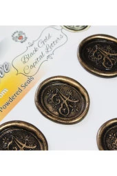 Mühürcüm Baş Harf 12 Adet 3D Hazır Kendinden Yapışkanlı Sticker Mühür RM2112 - 4