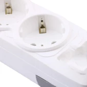 Kablolu 2'li Topraklı Grup Priz Fiş Çoğaltıcı 10 Metre Çoklu Asmalı Uzatma Kablosu Anahtarsız thumbnail 4