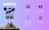 Cosmostech PS2 Controller Oyun Kolu , Titreşimli Gamepad Joystick thumbnail 5
