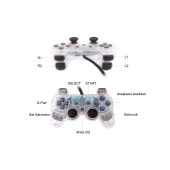 Cosmostech PS2 Controller Oyun Kolu , Titreşimli Gamepad Joystick thumbnail 8