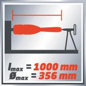 Einhell TC WW 1000/1 Ahşap Torna Makinesi 350 Watt - 8