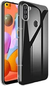 Samsung M11 Kılıf Şeffaf Silikon Kamera Korumalı 3D Tıpalı - 2