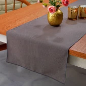 Schafer Home Bianca Keten Polyester Runner 40x160 Cm-Gri - 1