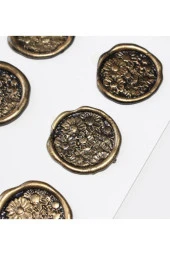 Mühürcüm Papatya Bahçesi 12 Adet 3D Hazır Kendinden Yapışkanlı Sticker Mühür RM2113 - 5