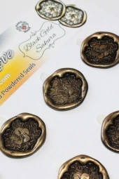 Mühürcüm Sakura 12 Adet 3D Hazır Kendinden Yapışkanlı Sticker Mühür RM2114 - 1