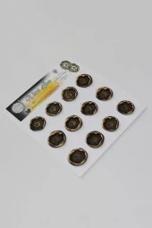 Mühürcüm Sakura 12 Adet 3D Hazır Kendinden Yapışkanlı Sticker Mühür RM2114 - 7