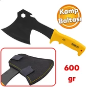 Saplı Kamp Piknik Baltası Mini Çok Amaçlı Fonksiyonlu Keskin Balta 26 cm 600 GR Gazoz Açacağı - 1