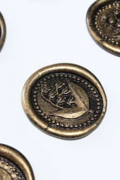 Mühürcüm  Vadi Zambağı 12 Adet 3D Hazır Kendinden Yapışkanlı Sticker Mühür RM2115 - 1