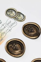 Mühürcüm  Vadi Zambağı 12 Adet 3D Hazır Kendinden Yapışkanlı Sticker Mühür RM2115 - 2