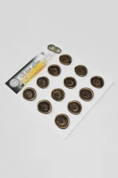 Mühürcüm  Vadi Zambağı 12 Adet 3D Hazır Kendinden Yapışkanlı Sticker Mühür RM2115 - 5