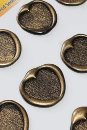 Mühürcüm Kalp 2 12 Adet 3D Hazır Kendinden Yapışkanlı Sticker Mühür RM2116 - 5