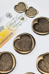 Mühürcüm Kalp 3 12 Adet 3D Hazır Kendinden Yapışkanlı Sticker Mühür RM2117 - 2