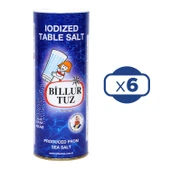 Billur Tuz 500 gr İyotlu Tuzluklu x 6 Adet - 1
