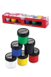 Akrilik Boya 6 Renk 25 ml 1 Paket Fatih Akrilik Boya Seti 6 lı Su Bazlı Şişe İçerisinde Okul Resim Sınıf - 3
