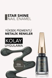 Metalik Parlak Oje - Star Shine Nail Enamel - 006 Dark Romance-8690604564163 thumbnail 4