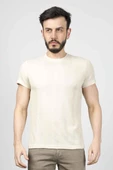 Cazador B.Yaka  K.Kol  Erkek T-şhirt 4177 Bej thumbnail 1
