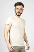 Cazador B.Yaka  K.Kol  Erkek T-şhirt 4177 Bej thumbnail 3