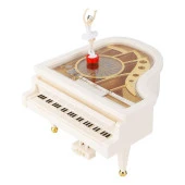 Piyano Müzik Kutusu Döner Balerinli Küçük Boy 14 cm - 1