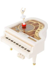 Piyano Müzik Kutusu Döner Balerinli Küçük Boy 14 cm - 6