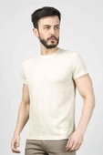 Cazador B.Yaka  K.Kol  Erkek T-şhirt 4177 Bej thumbnail 2