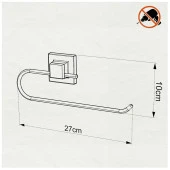 Tekno Tel EF-240 Yapışkanlı Banyo Mutfak Kağıt Havluluk Siyah - 2