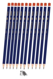 Sınav Kalemi 2.5 B 12 Adet Fatih Sınav Kurşun Kalem 2.5 B Yumuşak Uçlu Kurşun Kalem Kolay Silinebilen - 1