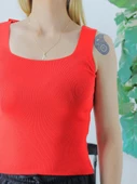 Kare Yaka Triko Atlet Kırmızı - Lks1230.28 - 5