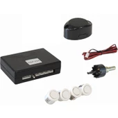 AEMPART Araç geri park sensörü bip bip ses ikazlı beyaz 18mm göz AEM - 1