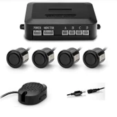 AEMPART Araç geri park sensörü bip bip ses ikazlı siyah 18mm göz AEM - 1