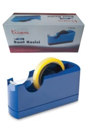 Büyük Bant Kesme Makinesi Mavi 1 Adet Masa Üstü 12x66 Metre Banta Uyumlu Bant Makinesi Bant Kesici - 1