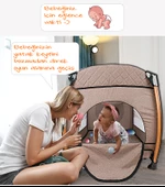 Baby Home 600 Nanny 70x110 Bebek Oyun Parkı Yatak Beşik Sünger Yatak Hediye - 7