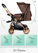 Baby Home Bh-760 Gold Çift Yönlü Bebek Arabası - 7