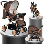 Baby Home Bh-760 Gold Çift Yönlü Bebek Arabası - 3