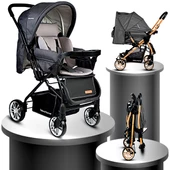 Baby Home Bh-780 Gold Zigi Çift Yönlü Bebek Arabası - 3