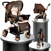 Baby Home Bh-780 Gold Zigi Çift Yönlü Bebek Arabası - 1