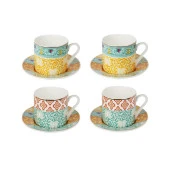 Lucky Art  Eliana Bone 4'lü Kahve Fincanı Seti thumbnail 4