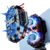 Hadron HDX4600 Radyatörlü Çift Fanlı Klipsli Telefon Soğutucu Fan - 8